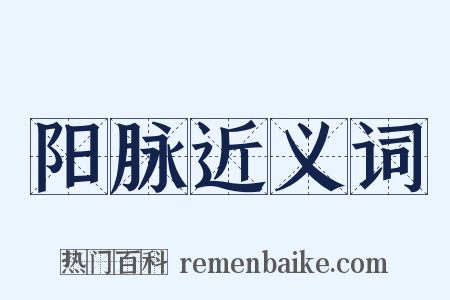 阳脉近义词是什么意思的图片